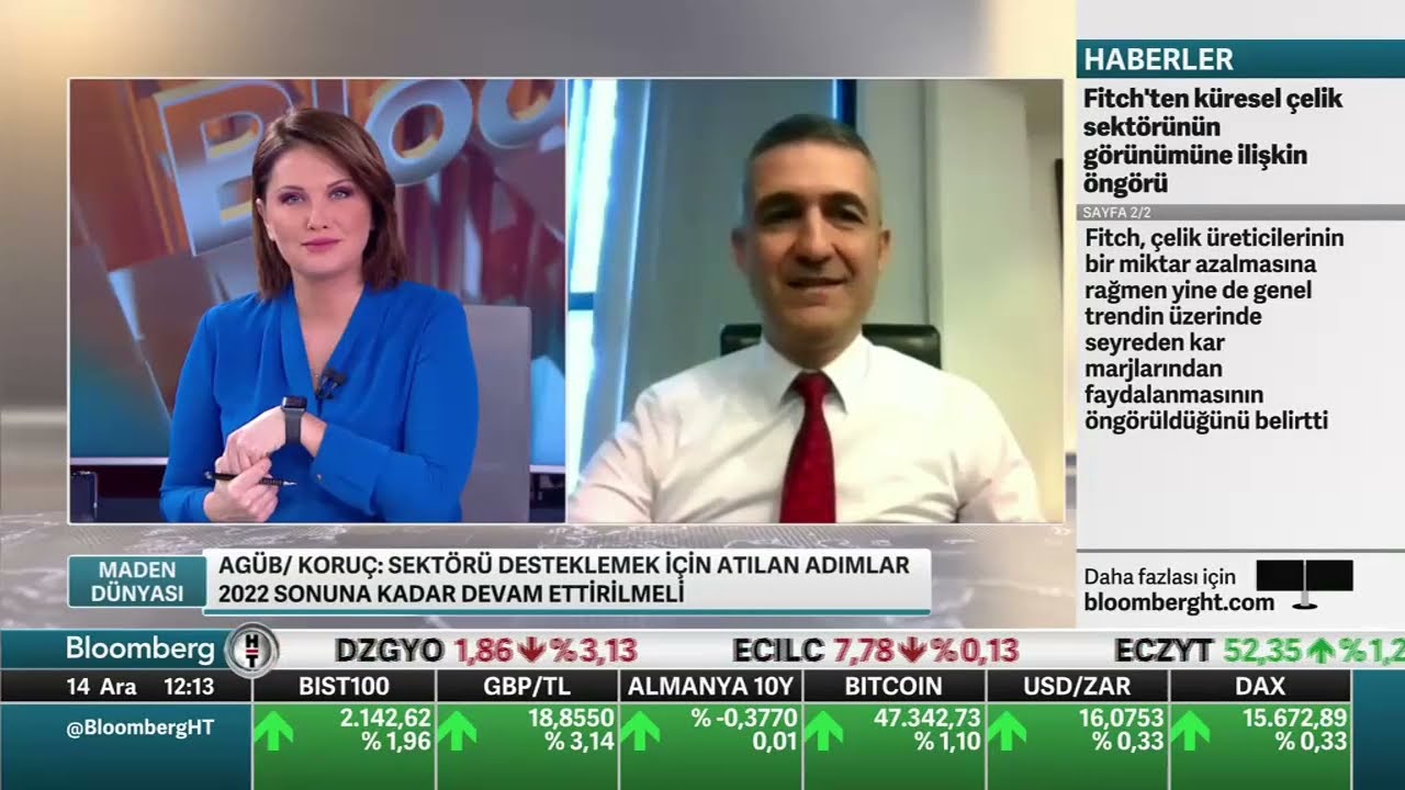 Bloomberg HT 14 Aralık 2021 Tarihli Maden Dünyası programı