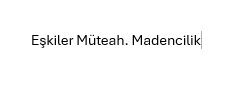 Eşkiler Müteah. Madencilik
